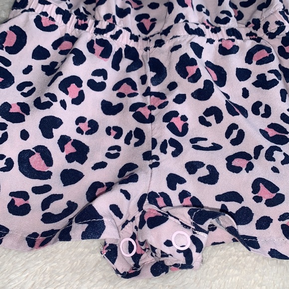 Cat & Jack Pink Leopard Romper 2T EUC - Picture 3 of 9